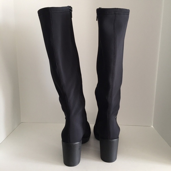 Hogl Women's Gore-Tex Winter Boots High Heel Knee High Round Toe Side Zip 10 - Picture 4 of 16